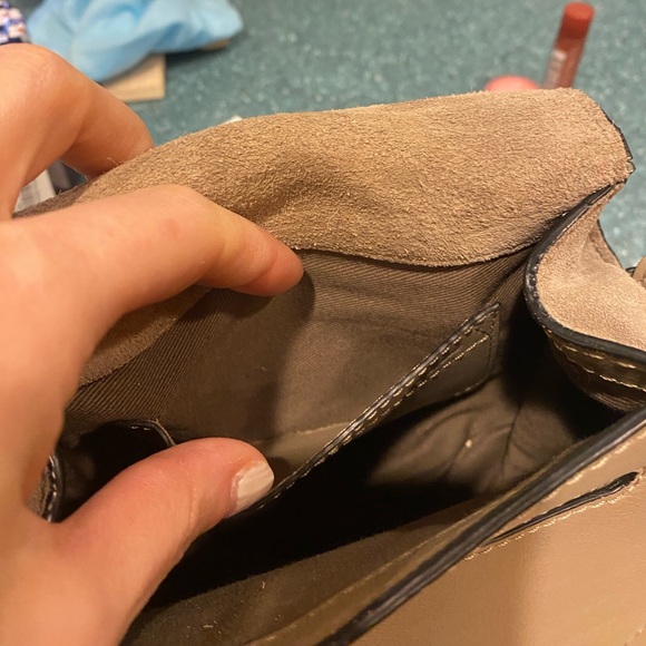 Chloe Marcie Suede Saddlebag Small - Picture 6 of 7
